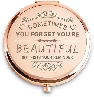 Inspirational Gifts for Women Girl, Personalized Gift for Adult Teen, Compact Mirror for Friend Sister Daughter Wife Mom, Birthday Graduation Mothers Day Basket Stuffers B0CSFWSZKC