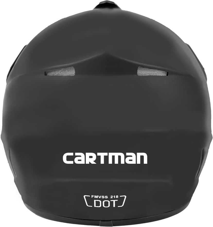 CARTMAN Adult Dirt Bike Helmets Motocross ATV Dirtbike Offroad Full Face Motorcycle Helmet, DOT Approved Matte Black and Blue
