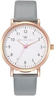 Wristology Maxi Numbers Womens Nurse Watch - Interchangeable Genuine Leather Strap Band - Large Easy to Read Boyfriend Size with Second Hand Men, Nurses, Teachers, Olivia