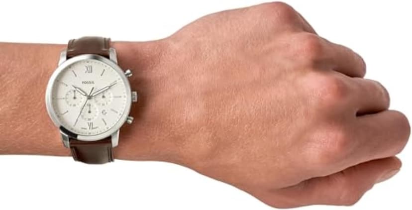 Fossil Men's Neutra Quartz Stainless Steel and Leather Chronograph Watch