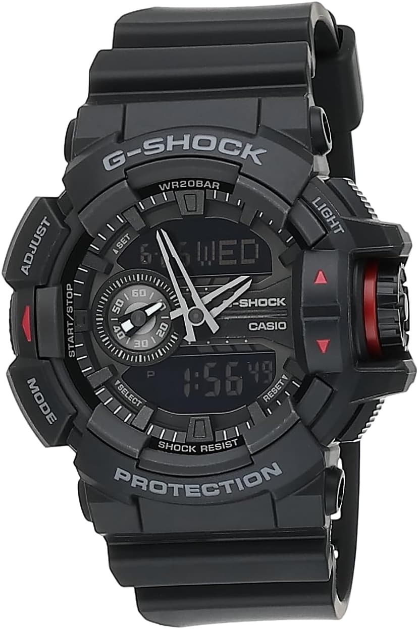 Casio G-Shock GA-400-1B | Large Rotary Switch | Shock & Magnetic Resistant | 200M Water Resistant