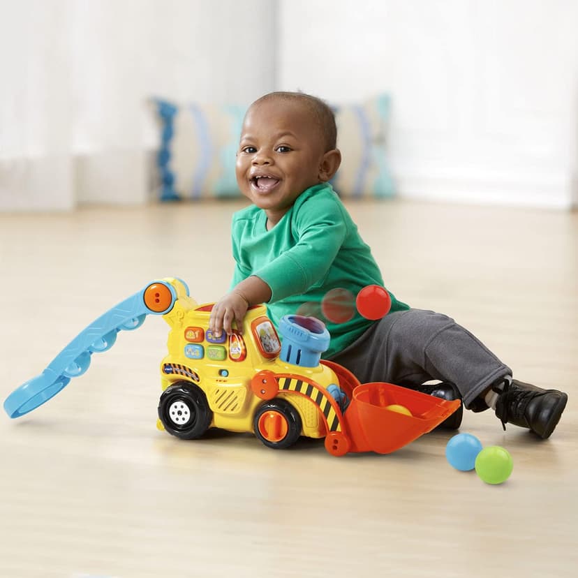 VTech Pop-a-Balls Push and Pop Bulldozer, Yellow B06WV7VBY5