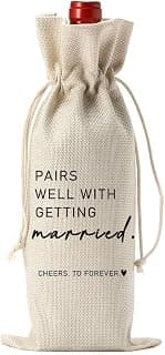 Wedding Party Decorations Getting Engaged Wine Accessory Sets Champagne Bottle Wraps Bags Married Wine Bag Married Gifts for Couples Mr Mrs Marriage Honeymoon Gift B0FMFMHK42