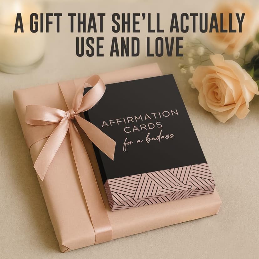 52 Affirmation Cards for a Badass - Daily Motivational Birthday Gifts for Women, Best Friend, Self Care, Her, Sister, Daughter, Mom and More