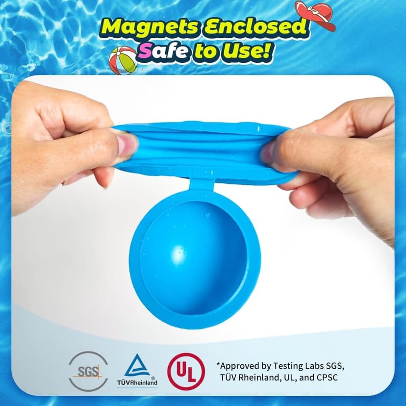 12Pcs Reusable Water Balloons, Pool Beach water Toys for Boys and Girls, Outdoor Summer Toys for Kids Ages 3-12