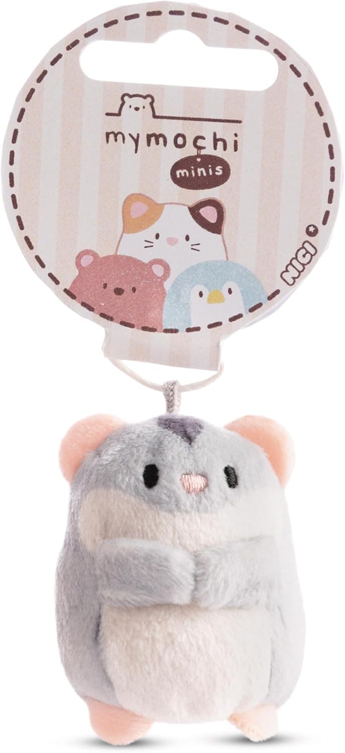 NICI 61244 Hamster Shai 16 cm Grey Cuddly Toy Cute Cuddly Toy for Children and Adults - Great Gift Idea