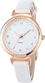 NUOVO Women's Silicone Sports Watch - Crystal Accented Leather Strap Analog Display