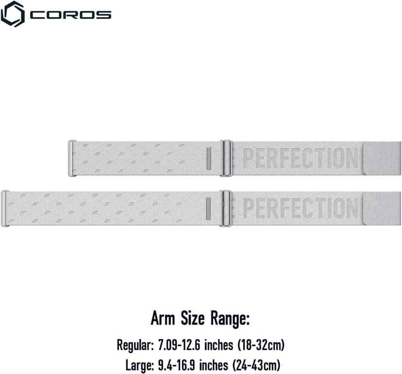 COROS Heart Rate Monitor, Comfort, Easy to wear, Auto-wear Detection, Advanced Sensor, Precise Data, Bluetooth, 38 Hours Battery Life, Connects up to 3 Devices at Once