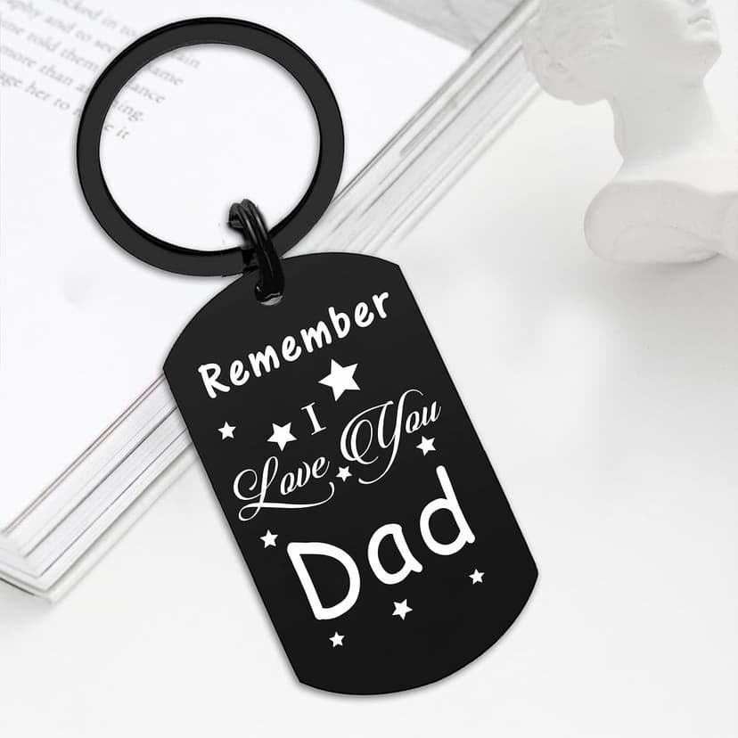 Resdink Dad Gifts from Daughter Son- Remember I Love You Dad Birthday Christmas Fathers Day Keychain