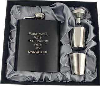 Son in Law Gifts Funny Flask, Son in Law Gifts from Mother in Law, Son-in-Law Present on Wedding Day, Presents for Daughters Boyfriend, from Father in Law, (My)