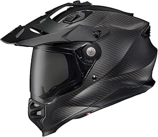 ScorpionEXO XT9000 Full Face Carbon Fiber Adventure Motorcycle Helmet with Pinlock Ready Shield Bluetooth Ready Speaker Pockets DOT ECE Solid (Matte Black - X-Large)