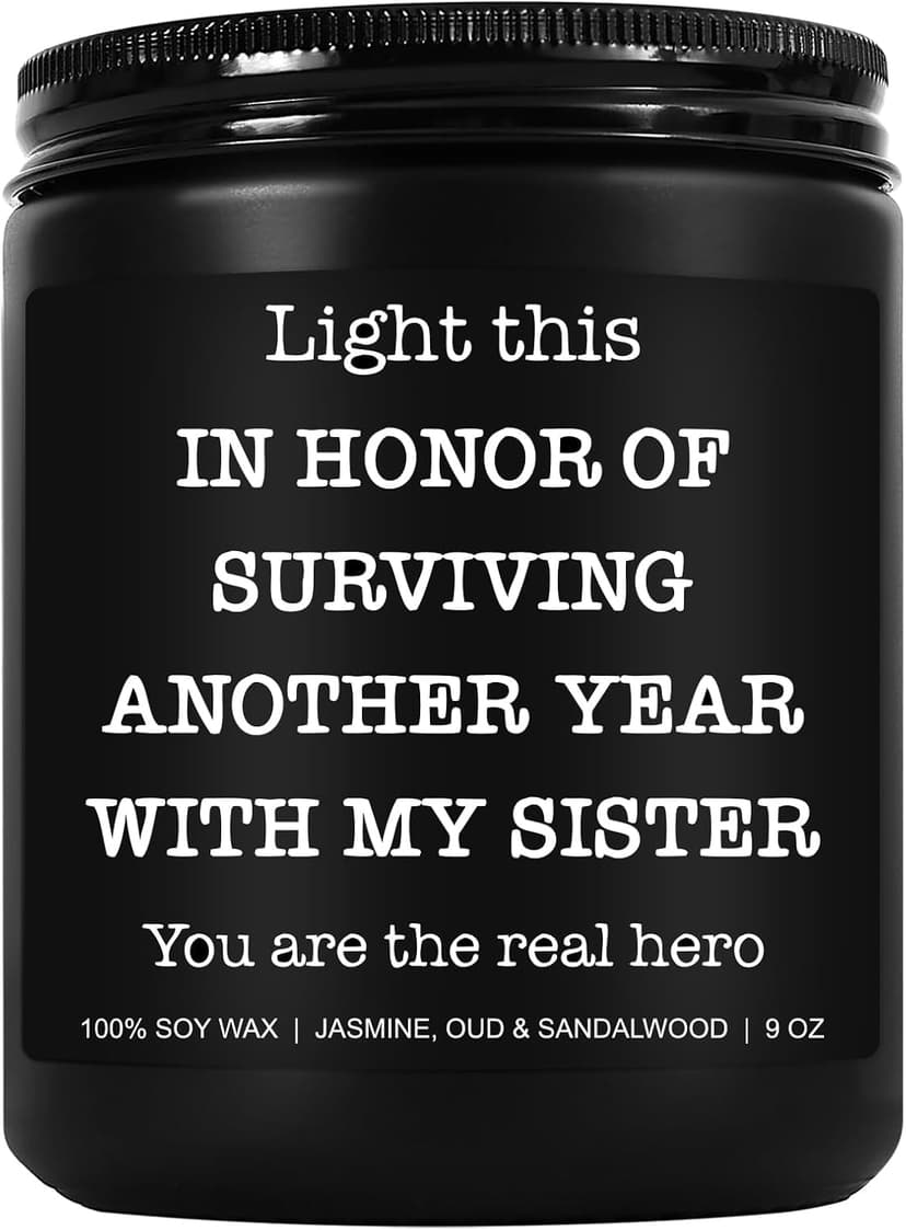 Funny Scented Candle - Brother in Law Gifts, Christmas, Stocking Stuffers, Birthday, Cool Gifts for Brother in Law, Best BIL - 9 oz Jar Candle, Soy Wax