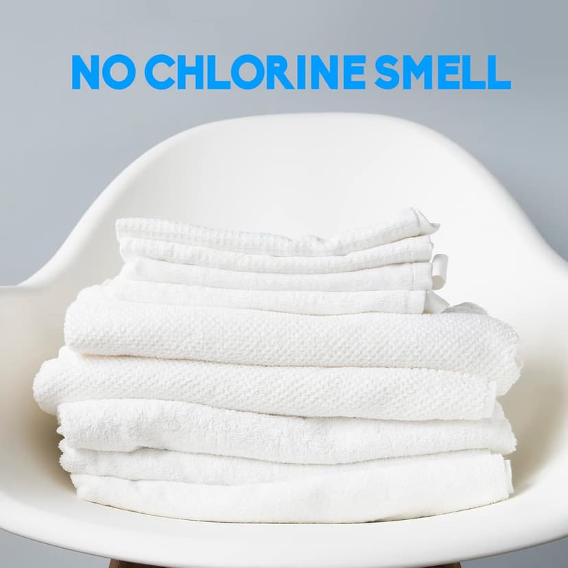 Xcleen Laundry Whitener Sheets 60 count, Chlorine Free, Fragrance Free Bleach for White Clothes, Safe for Use in All Washing Machines