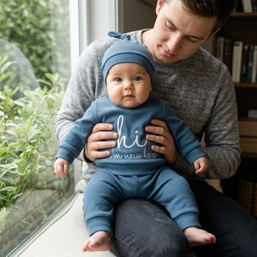 Hat Long Shirt Long Pants Outfits Set Newborn Set Baby Boys Girls New Baby Cotton Coming Home Clothes Outfits B0HBQGWX2J