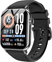 Smart Watches for Men Women, 1.83" HD Touchscreen Fitness Tracker with Bluetooth Calls, IP68 Waterproof, 120+ Sport Modes, 7-Day Battery, 24/7 Heart Rate & Sleep Monitor for iPhone Android iOS (Black)