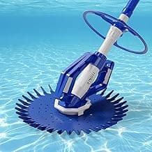 VINGLI Pool Vacuum Cleaner Automatic Sweeper Swimming Pool Creepy Crawler Vacuum with 33FT Hoses (Navy Blue&White)