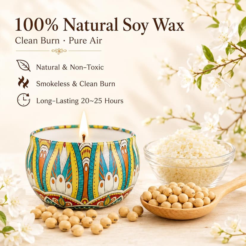 12 Scents, Up to 300-Hour Total Burn, Gift Box Included, Home Fragrance, Birthday, Hostess & Housewarming Gifts Scented Candles Gift Set, 12 Pack Travel Tin Candle Set, Gifts for Women B08T1XYNG9
