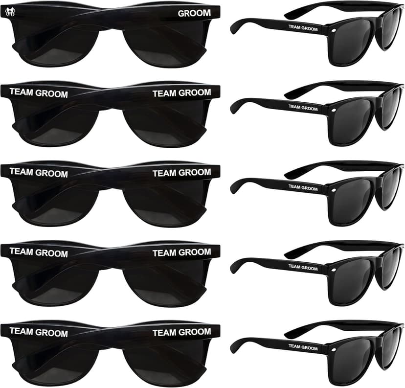 LotsBuyLots Groomsmen Gifts-10PCS Wedding Sunglasses Bachelor Party Favors for Groom,Team Groom (Team Groom)