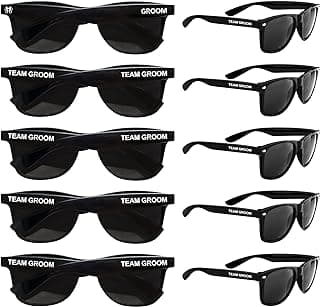 LotsBuyLots Groomsmen Gifts-10PCS Wedding Sunglasses Bachelor Party Favors for Groom,Team Groom (Team Groom)