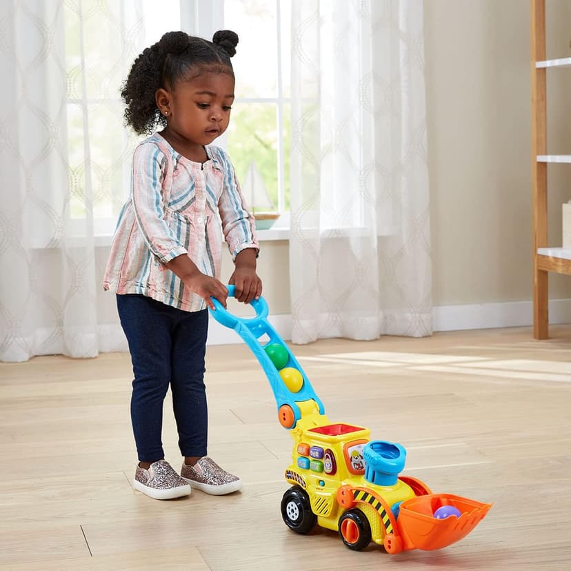 VTech Pop-a-Balls Push and Pop Bulldozer, Yellow B06WV7VBY5