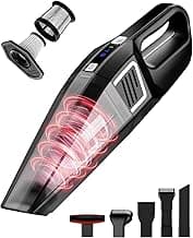 Handheld Vacuum Cordless, 9000PA Strong Suction, 2 Suction Modes, Fast Type-C Charging, Lightweight, Portable Car Vacuum Cleaner for Home Pet Office