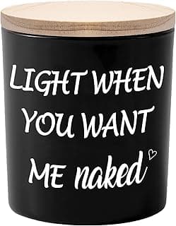 BFJLIFE Gifts for Him Men Funny Unique Anniversary Valentines Day Christmas Birthday Romantic Gag White Elephant Gifts for Boyfriend Husband Men Adults Stocking Stuffers Sandalwood Scented Soy Candle