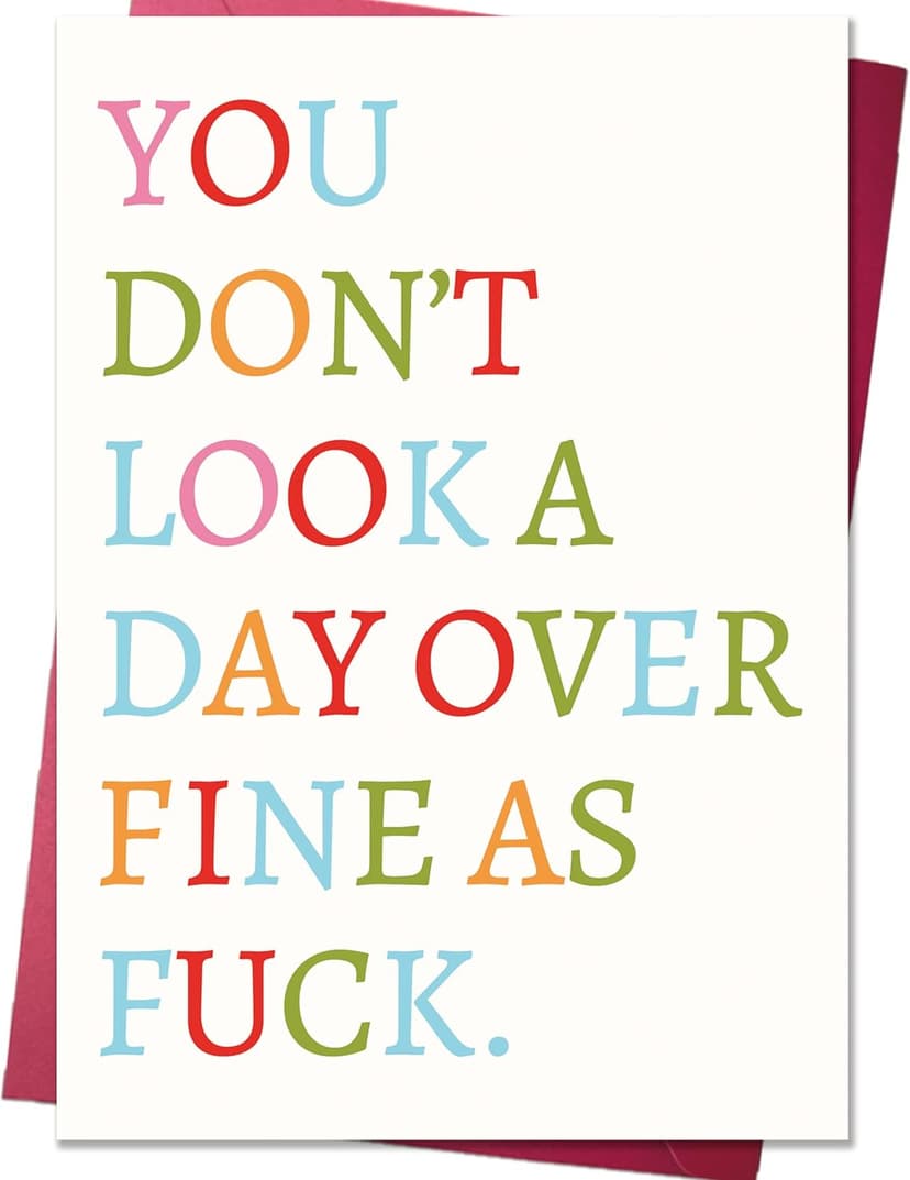 Playful Couple Birthday Gift Idea for Him Her Women Men,Thick Paper With Red Envelope,Blank Inside for Personal Message Funny Birthday Card Gift for Wife Husband Boyfriend Girlfriend B0GYDZPH7K