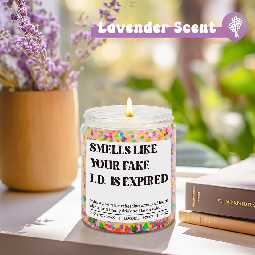 Happy 21 Year Old Birthday Gifts, Cool 21st Birthday Candle for Girls, Boys, Funny Turning 21 Ideas for Friend, Daughter, Men GSPY Candle, 21st Birthday Gifts for Women, Female, 21 Year Old, Her, Him B0FPLWDWQ3
