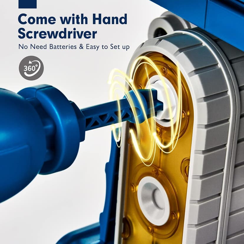 hahaland Toys for 5 Year Old Boy Birthday Gift - STEM Boys Toys for 6 Year Old Boy Age 6-8 Years, 5 in 1 Building Take Apart Trucks Transform to Robot, Kids Ages 5-7 Christmas Stocking Stuffers Gifts