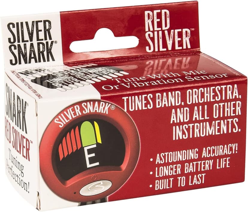 Snark Silver Snark Chromatic Tuner, Red (SIL-RED)