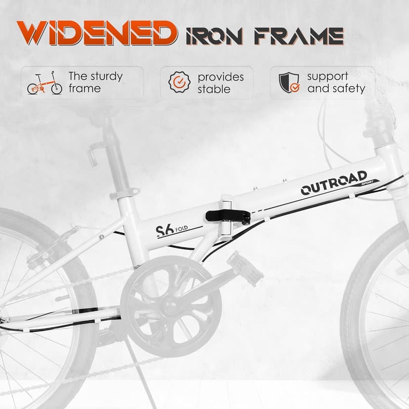 20 inch Folding Bike, Foldable Bicycle for Adults with 7 Speed Derailleur, Lightweight Collapsible Bicycle for City Commuting, Fold Up Bike Men Women Teenagers