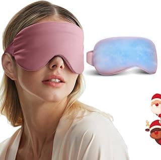 Self Care Gift for Women, Cooling Eye Mask for Puffy Eyes, Tired Eyes, Headache Relief and Migraine Comfort, Reusable Gel Cold Compress for Soothing Eye Care, Relaxing Gifts for Women Pink B0CXP9WFT2