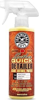 Chemical Guys Leather Quick Detailer - Interior Cleaner and Conditioner for Natural, Synthetic, Pleather, and More, Safe for Car Seats, Furniture, Apparel, Shoes & Boots, Leather Scented - 16 fl oz