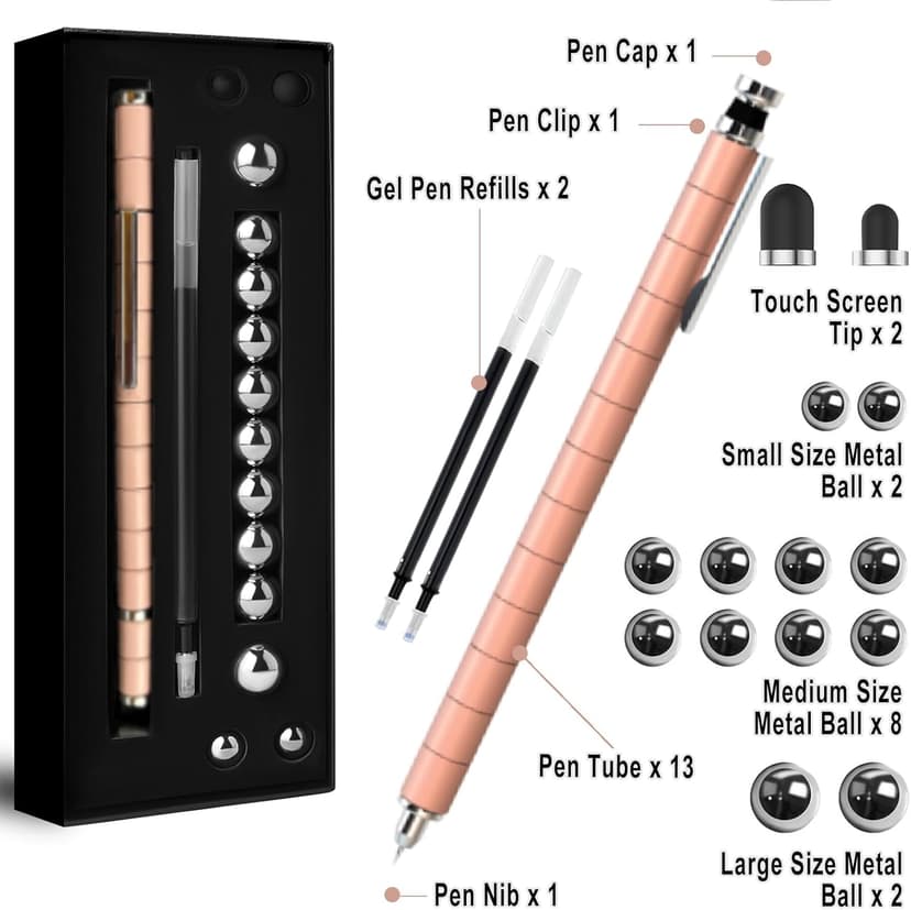 Fidget Gel Pen Teens Girls Gifts Idea - Cool Gadget for 13+ Year Old Girls Birthday Christmas Stocking Stuffer Graduation Back to School Valentine Gift, Fun Decompression Pen for Writing & Fidgeting