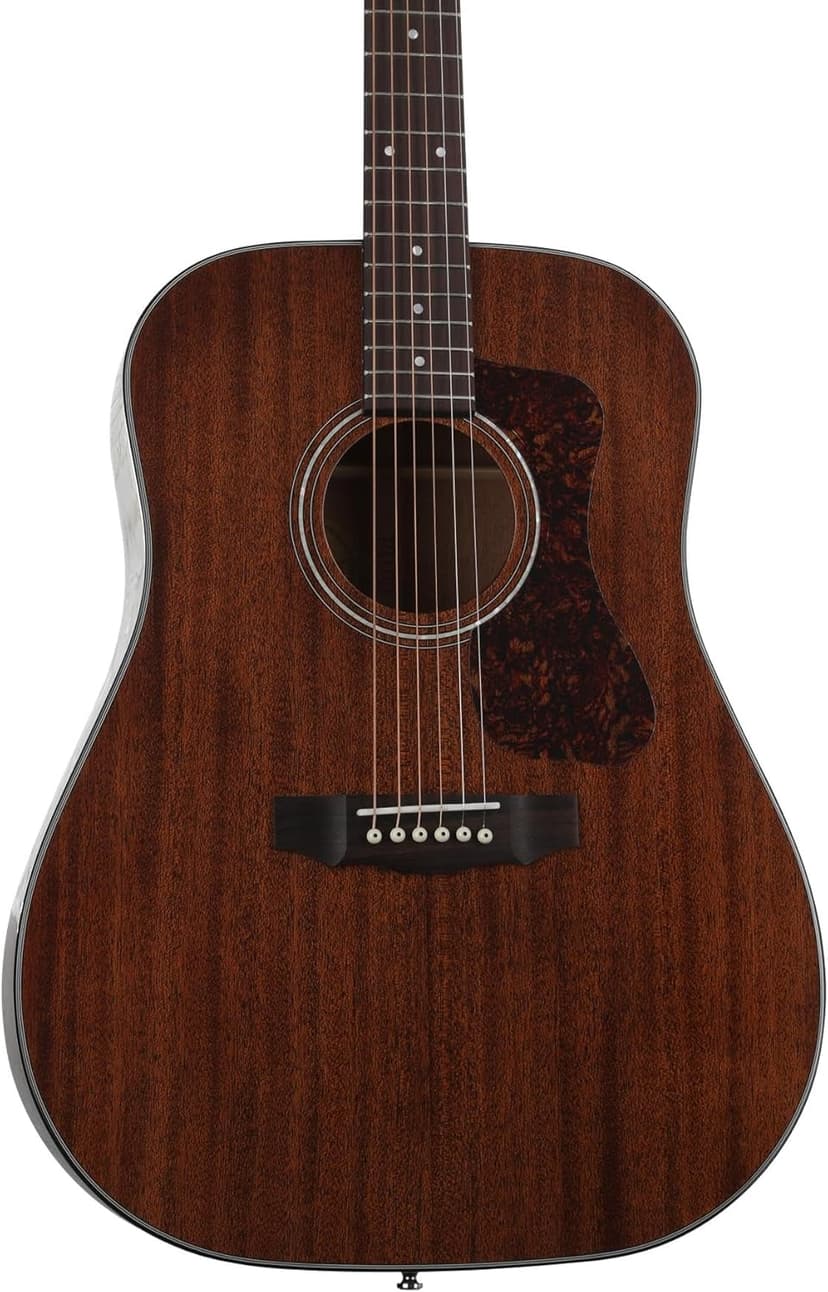 GUILD Guitars D-120 Acoustic Guitar, in Natural, All Solid Woods Dreadnought, Westerly Collection, with Premium Gig Bag