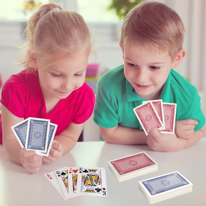 The Dreidel Company Playing Cards, 24 Decks of Cards Bulk 2.25 Inch x 3.5 Inch for Blackjack, Euchre, Canasta Card Game