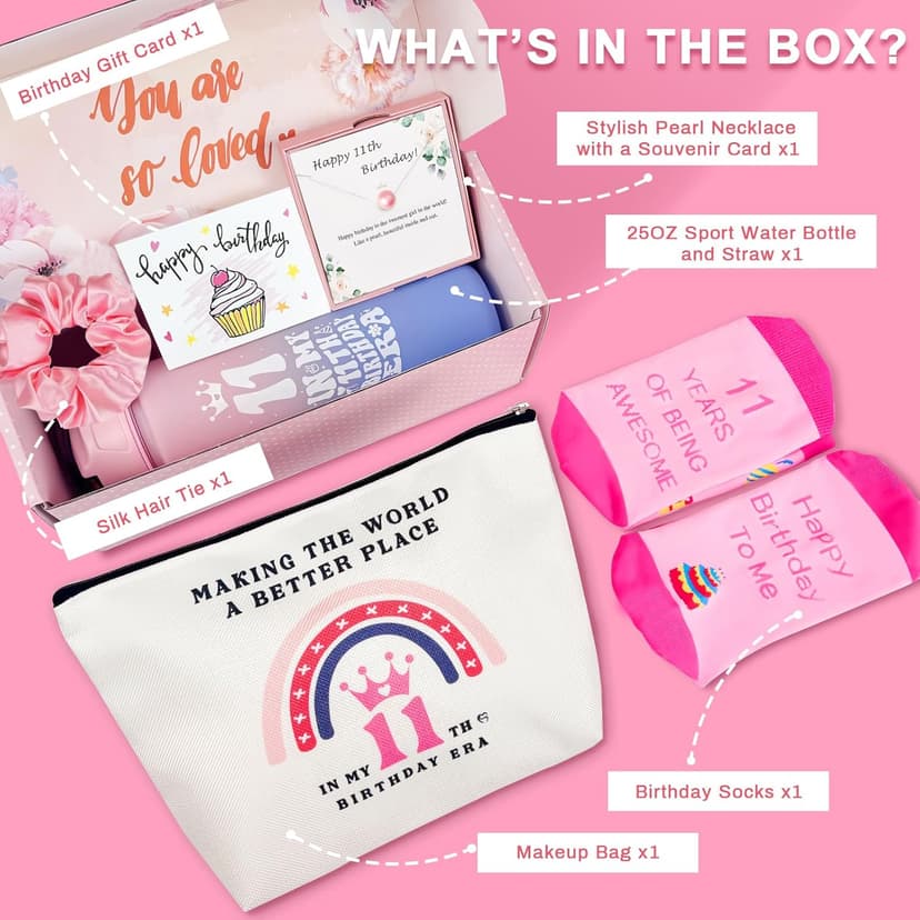 11 Year Old Girl Gifts - Cool Stuff for Teen Girls' 11th Birthday - Daughter, Niece, Granddaughter Decorations