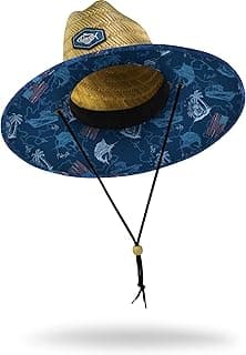 Palmyth Straw Hat for Men & Women Sun Hats, Lifeguard Hat, Beach Hat, Fishing Hat Wide Brim UPF 50+ Sun Protection