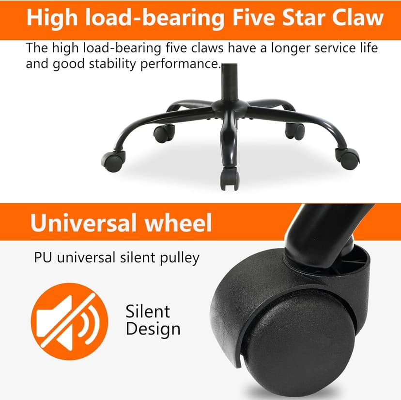 High Back PU Leather Gaming Chair with Headrest & Lumbar Support, Height Adjustable Wide Seat Gamer Chair for Adults, Game Chair with Footrest & Armrest