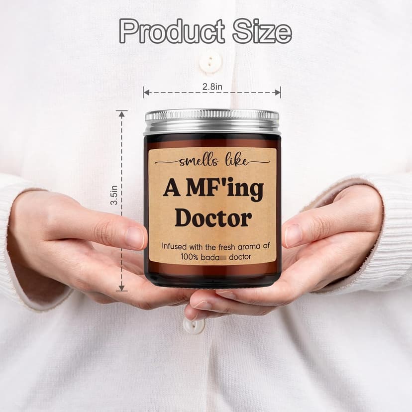 Med School Appreciation, Acceptance, Christmas, Residency Graduation Gifts for Doctors Female, Male Future Surgeon, Best Dr. Miracu Candle, Doctor Gifts for Women Men, Funny Cool Medical Student Gifts B0CYGZPW3N