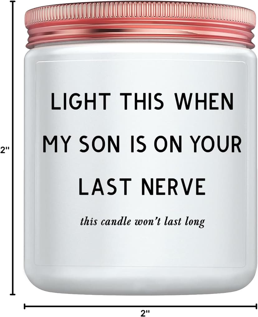 Daughter in Law Gifts - Best Birthday Christmas Mothers Day Gifts for Daughter in Law from Mother in Law or Father in Law - Funny Future DIL Sons Girlfriend Adult Candle Women Gift