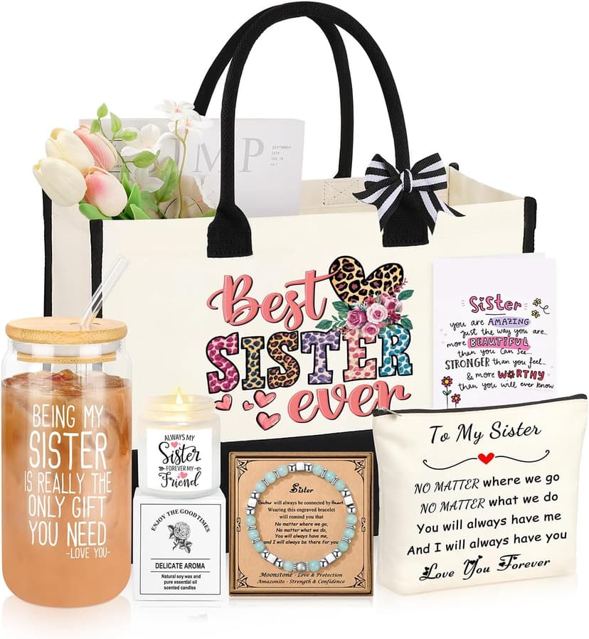 Gifts for Women Basket Set of 6, Christmas Mothers Day Birthday Gifts for Mom Grandma Sister Daughter