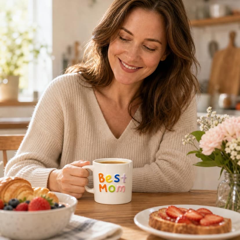 Colorful 3D Lettering Comfortable Handle Birthday Gifts for Mom Birthday Gifts Happy Birthday Mom Gifts For Mom,Mom Gifts,Mom Birthday Gifts,Mothers Day Gifts-Best Mom Mug B0H9YK5B49