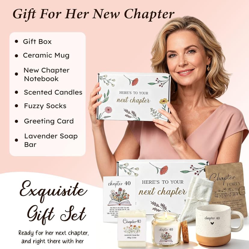 Giftota 40th Birthday Gifts Women, 40 Year Old Birthday Gifts for Women Happy 40th Birthday Gifts for Women Gifts for 40th Birthday Woman Cool 40 Birthday Gift for Her Womens 40 Birthday Gift B0GTQ2D22C