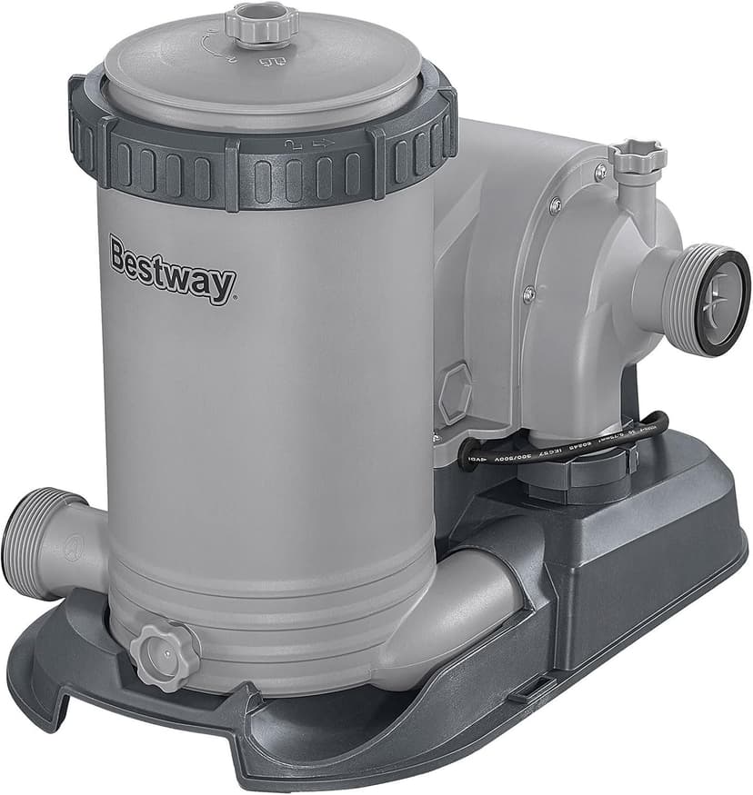 Bestway 2,500 GPH Filter Pump for Above Ground Swimming Pool with Type IV-B Cartridge, Adapter Accessories and Timer
