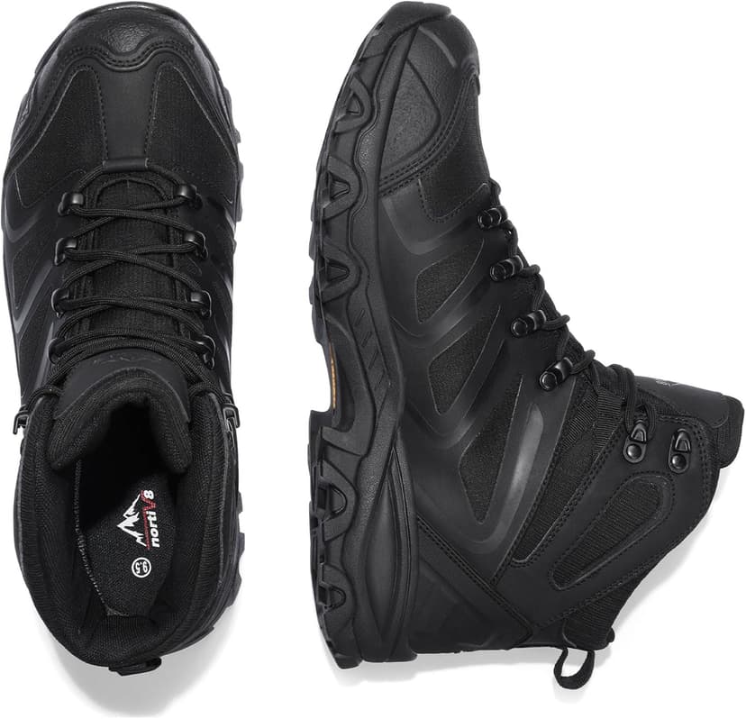 NORTIV 8 Men's Ankle High Waterproof Hiking Boots Outdoor Lightweight Shoes Trekking Trails Armadillo