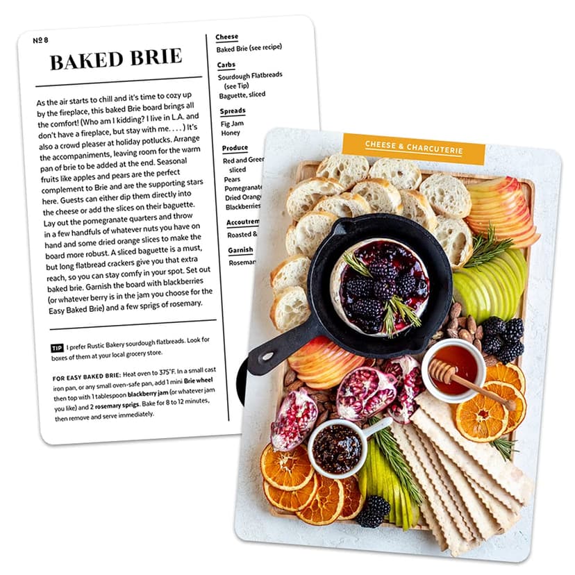 The Cheese Board Deck: 50 Cards for Styling Spreads, Savory and Sweet 0593233271