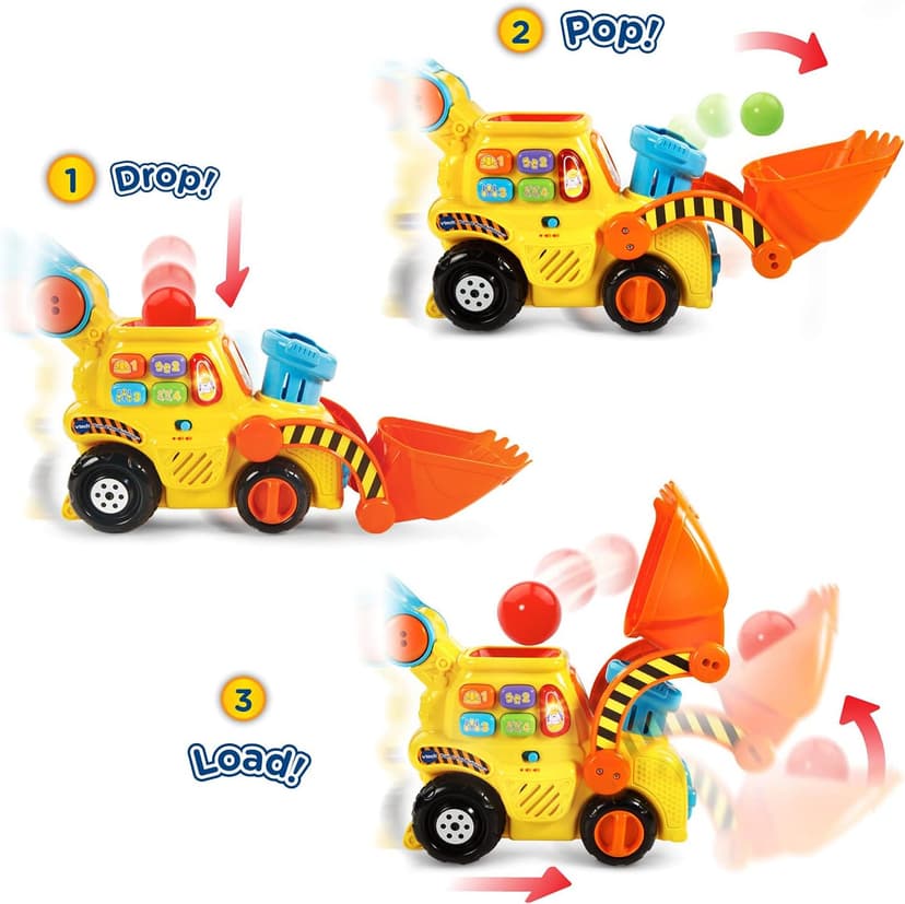 VTech Pop-a-Balls Push and Pop Bulldozer, Yellow B06WV7VBY5