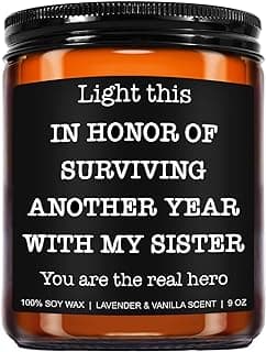 Funny Scented Candle - Brother in Law Gifts, Christmas, Stocking Stuffers, Birthday, Cool Gifts for Brother in Law, Best BIL - 9 oz Jar Candle, Soy Wax