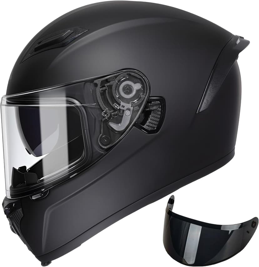 TRIANGLE Motorcycle Helmets Full face Helmet for Adults Men and Women Dual Visor with Internal Sunshield DOT Approved